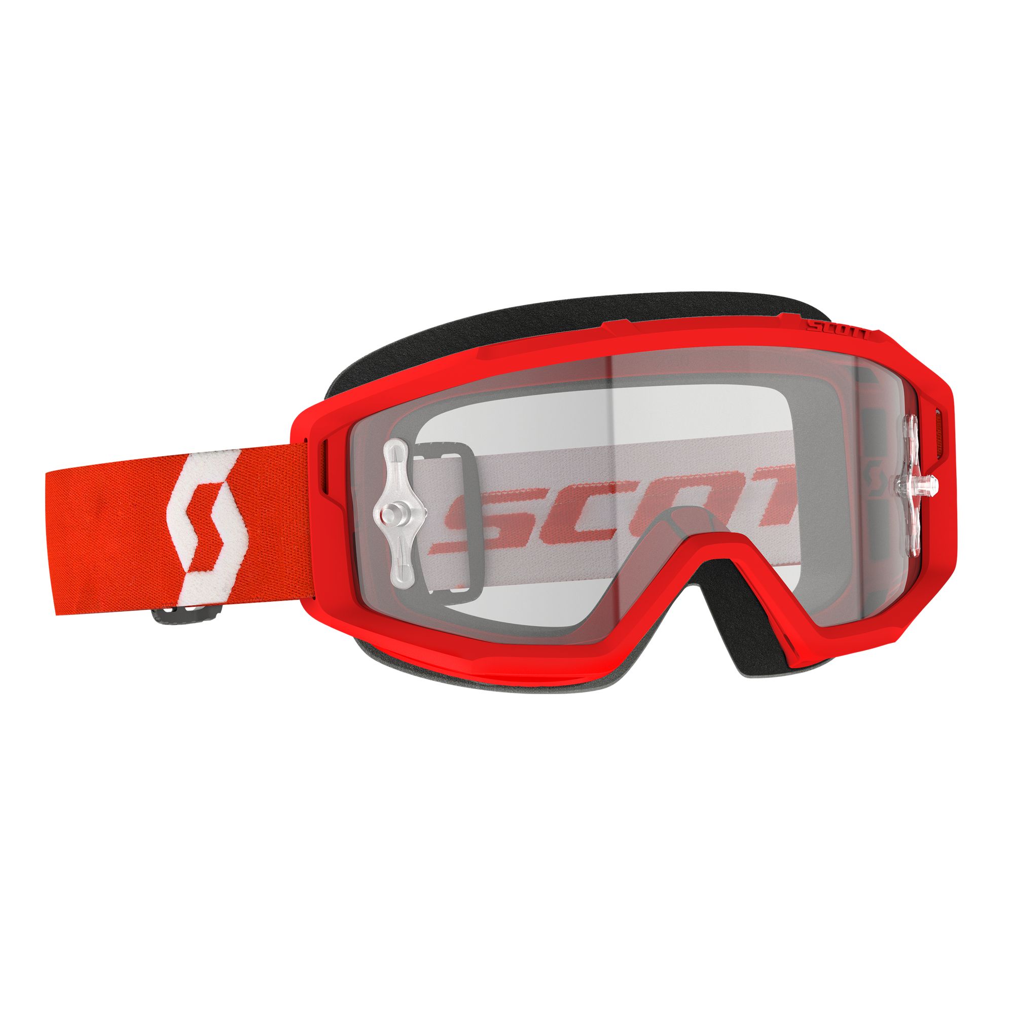 Brýle Scott PRIMAL CLEAR red/white clear