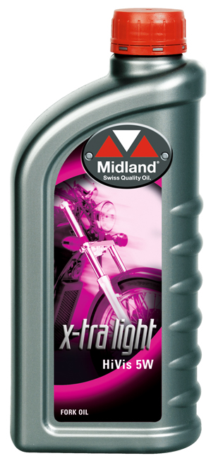 MIDLAND Fork Oil X-tra light 5W 1L - tlumičový olej